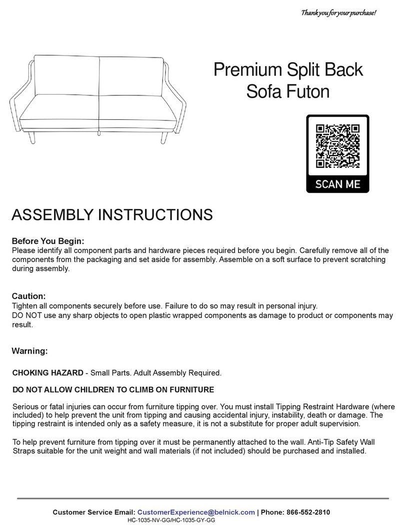 Belnick HC-1035-NV-GG Assembly instructions