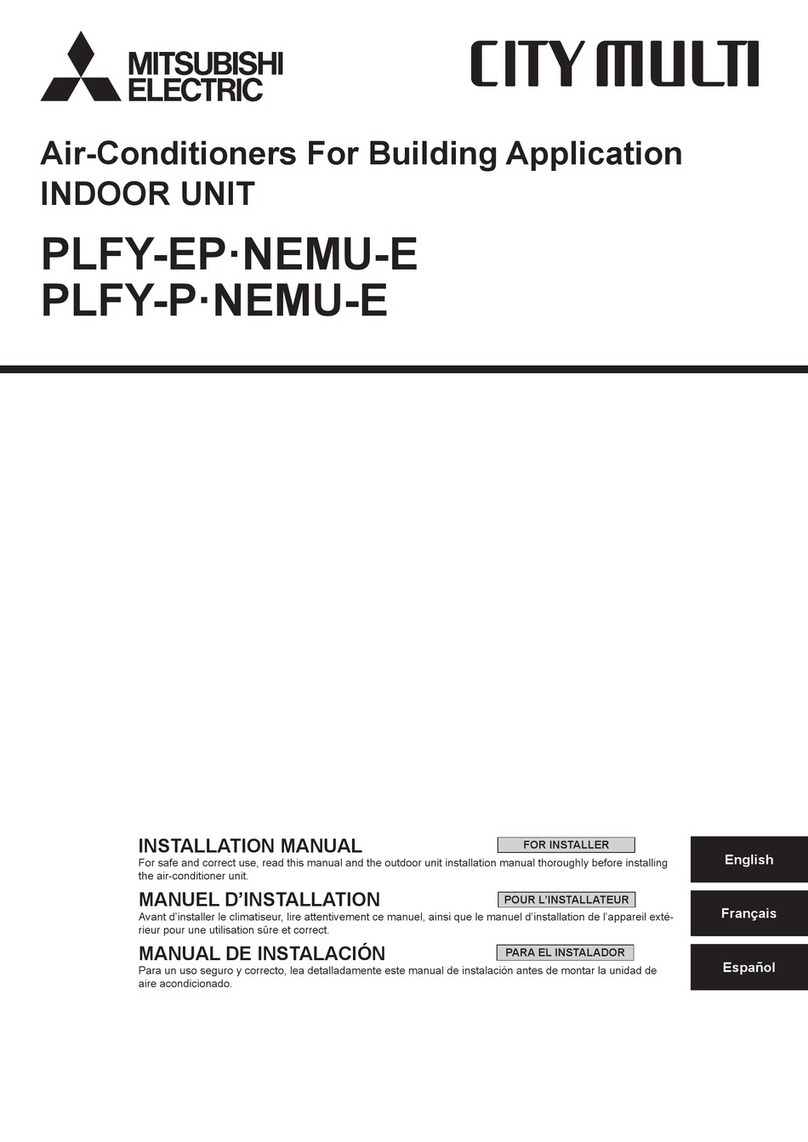 Mitsubishi Electric CITY MULTI PLFY-EP NEMU-E Series User manual