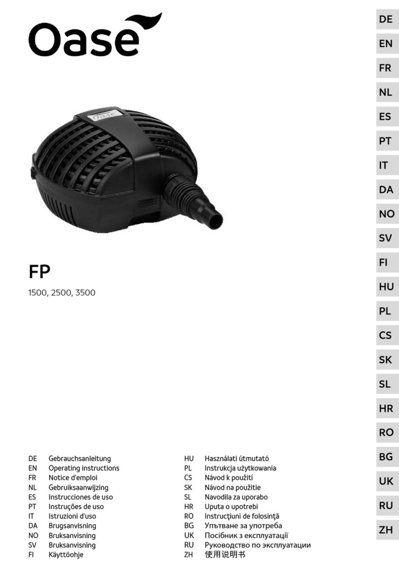 Oase FP 1500 User manual