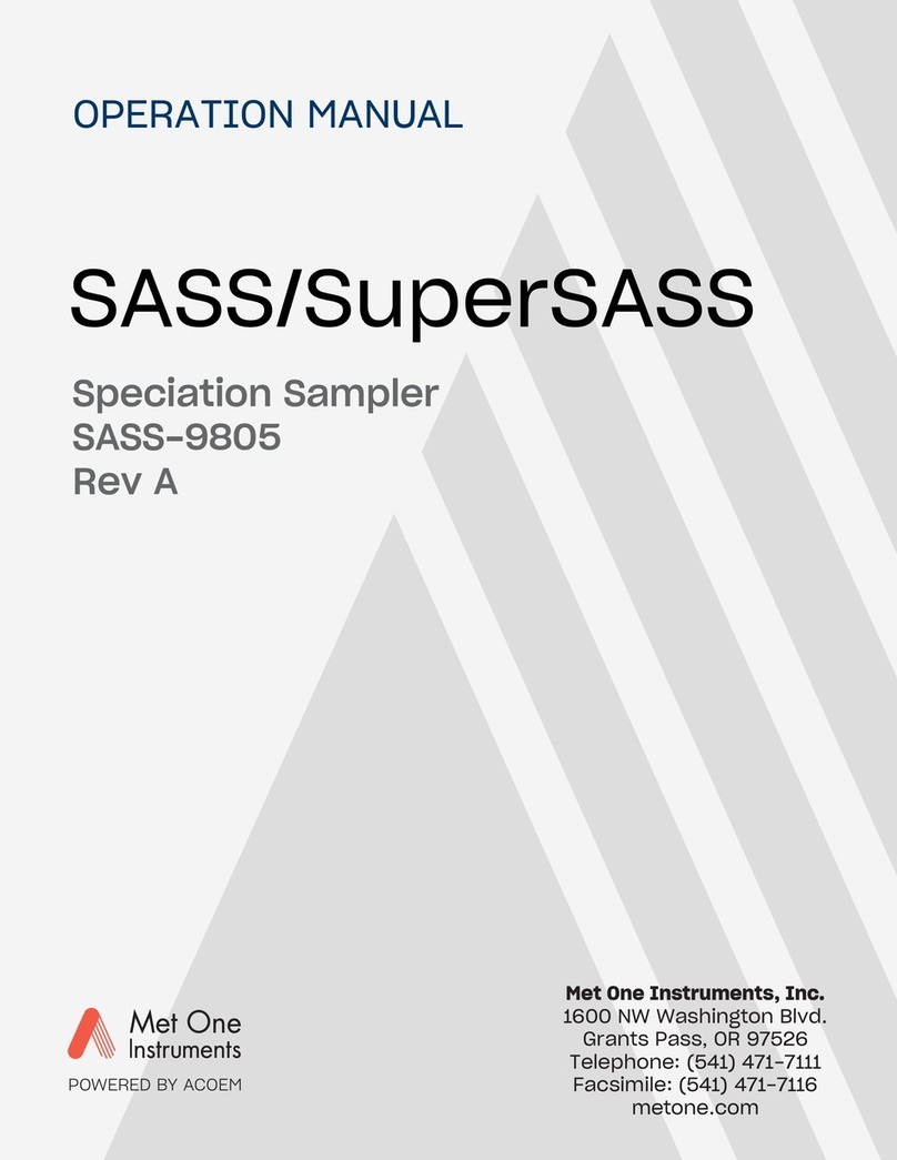 Met One Instruments SASS Operation manual
