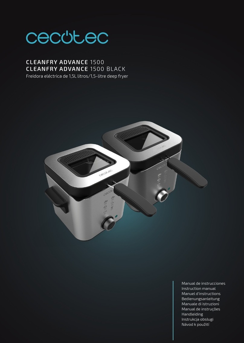 cecotec CLEANFRY ADVANCE 1500 instruction manual