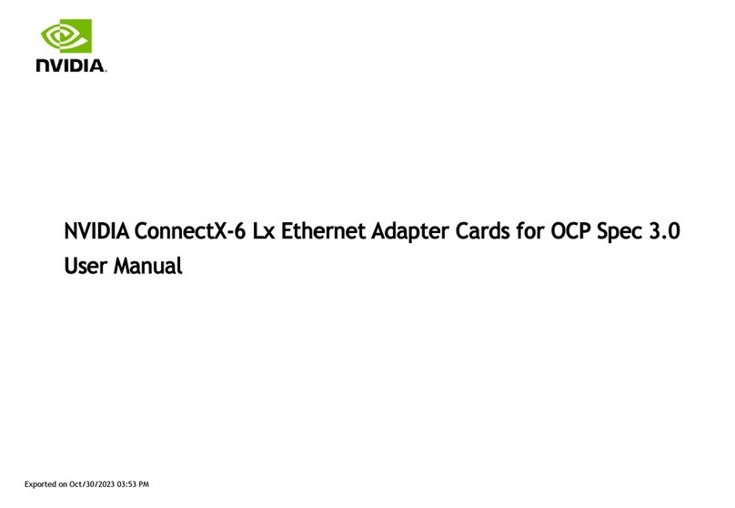 Nvidia Mellanox ConnectX-6 Dx Series user manual