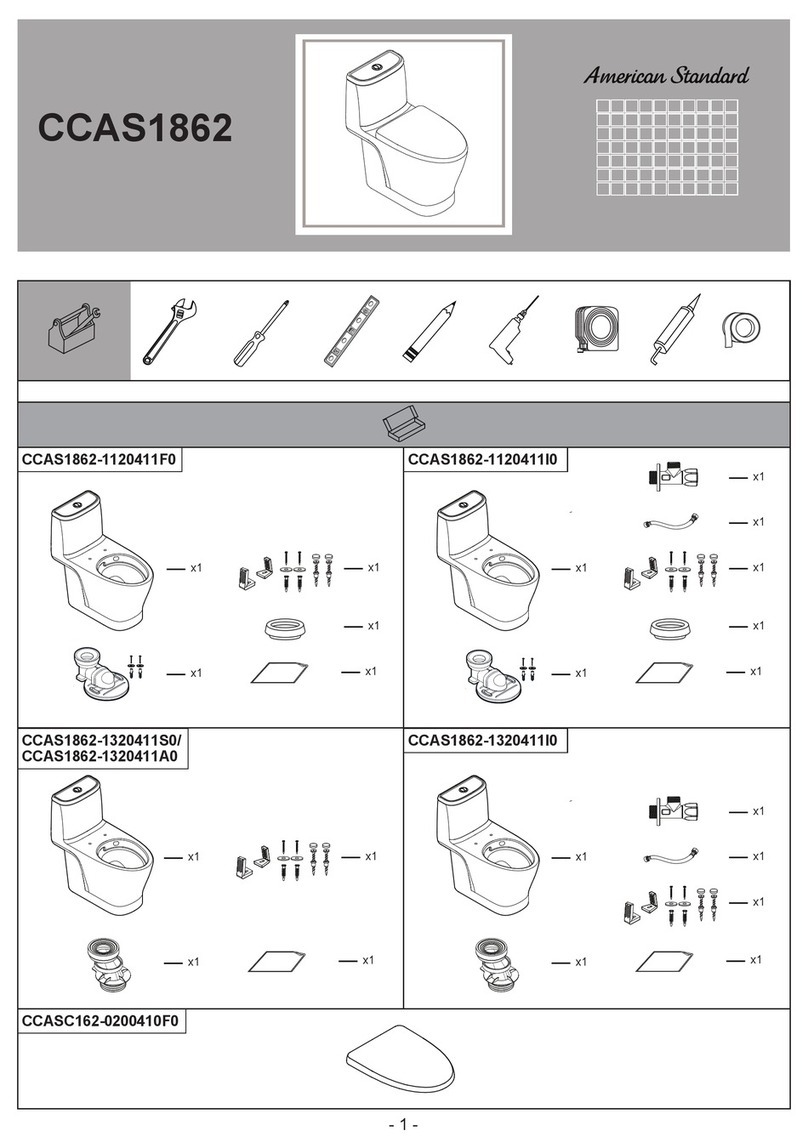 American Standard CCAS1862 quick start guide