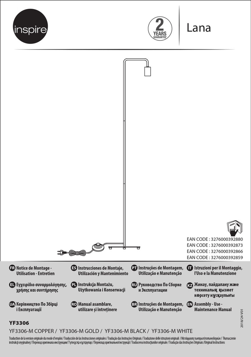 Inspire Lana YF3306-M Maintenance manual