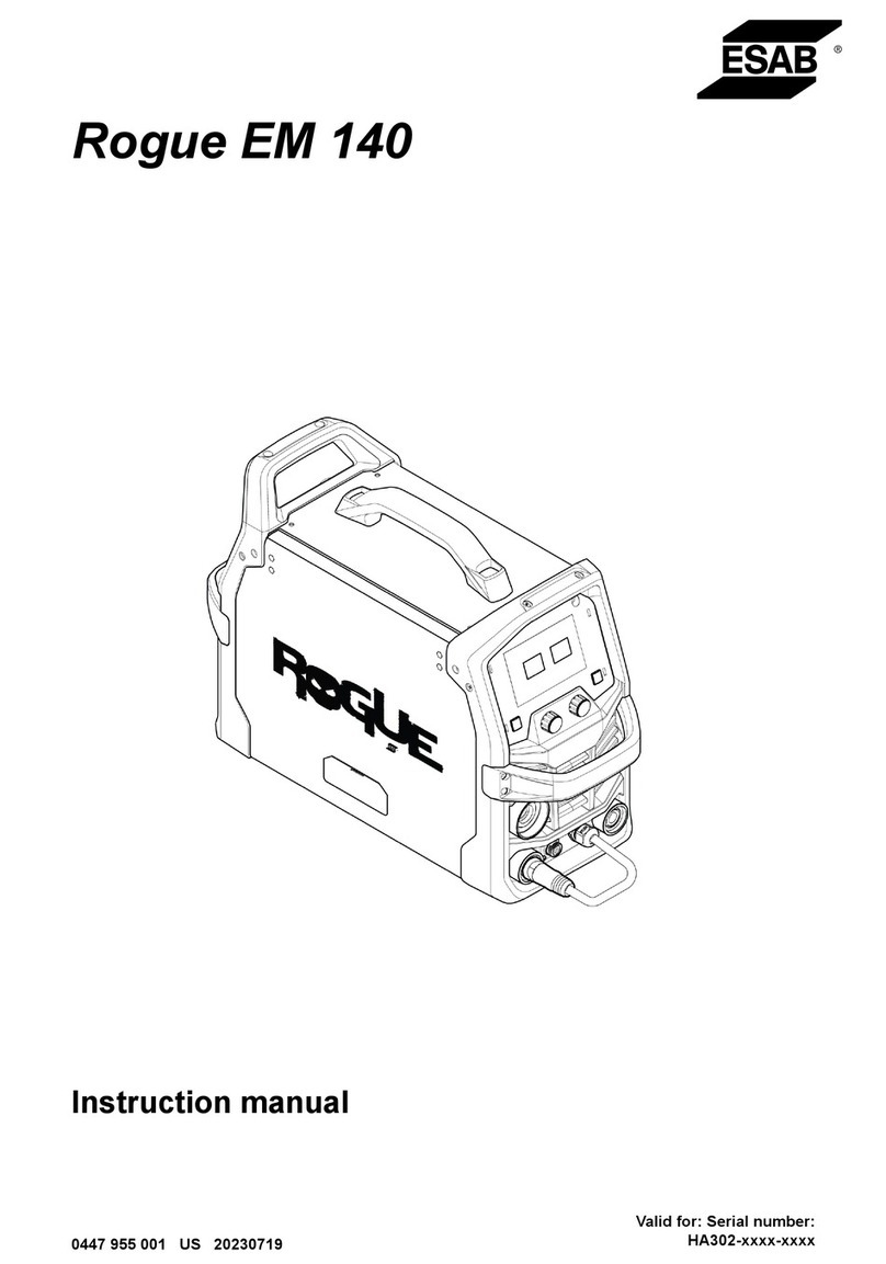 ESAB ROGUE EM 140 User manual