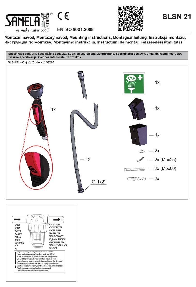 Sanela 92210 Mounting instructions