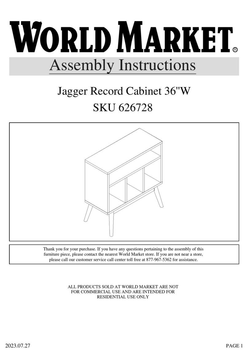 World Market Jagger 626728 Assembly instructions