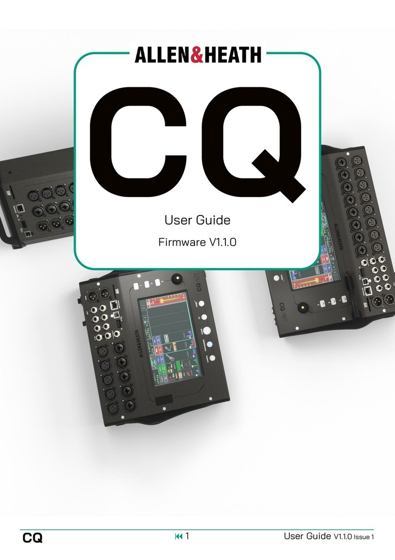 ALLEN & HEATH CQ Series User manual
