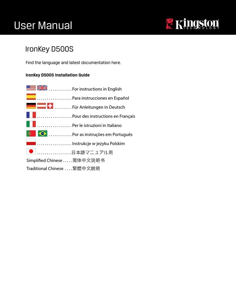 Kingston Technology IRONKEY D500S User manual Kingston Technology IRONKEY D500S User manual