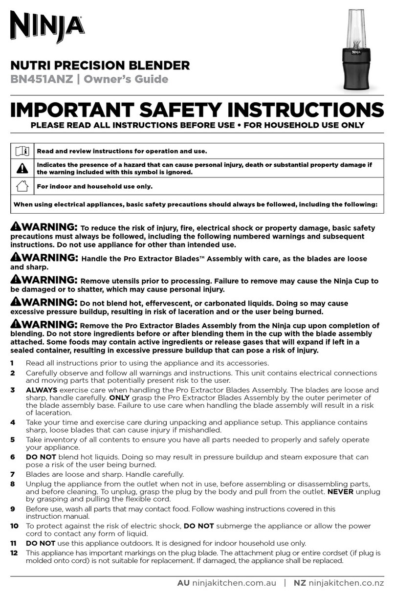 Ninja NUTRI PRECISION BLENDER User manual