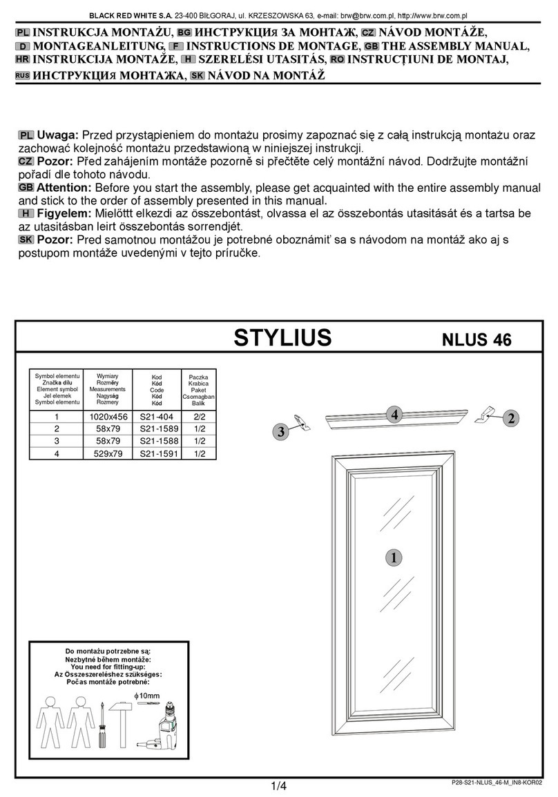 BLACK RED WHITE STYLIUS NLUS 46 Assembly manual
