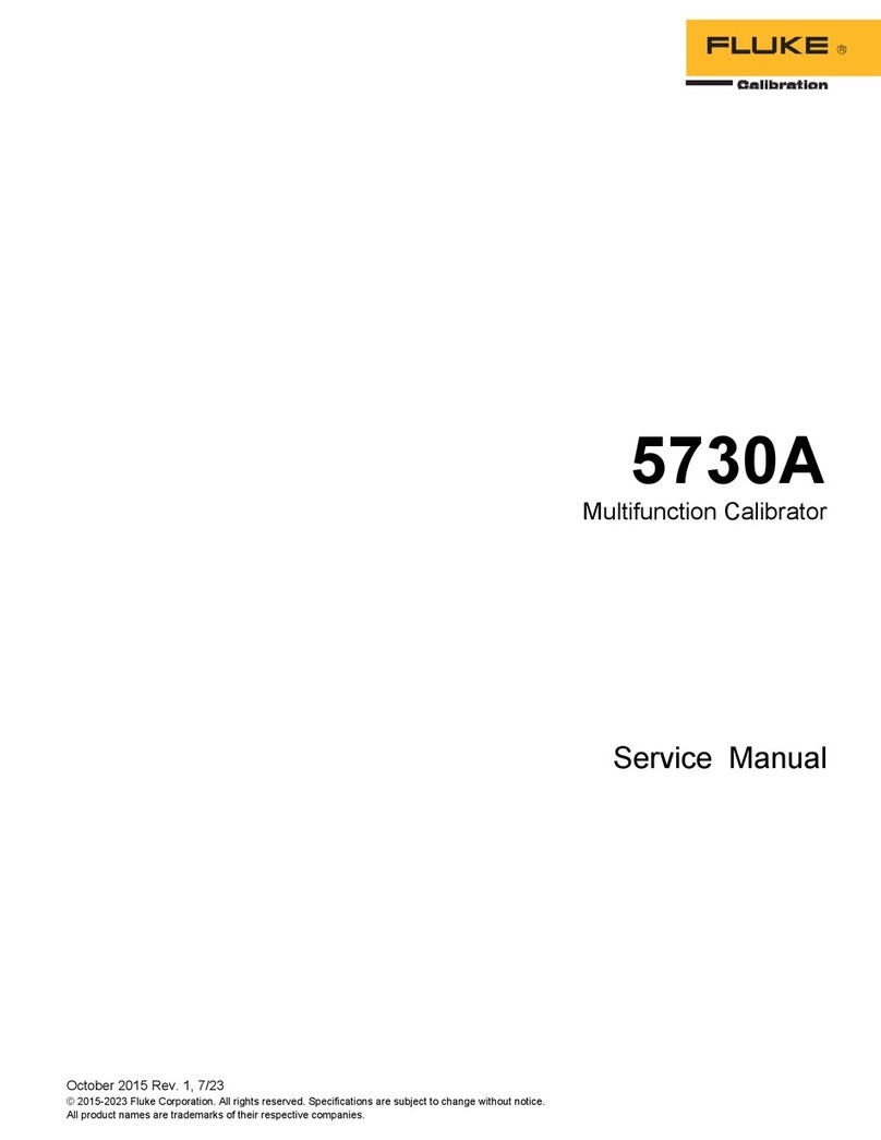 Fluke Calibration 5730A Service manual Fluke Calibration 5730A Service manual