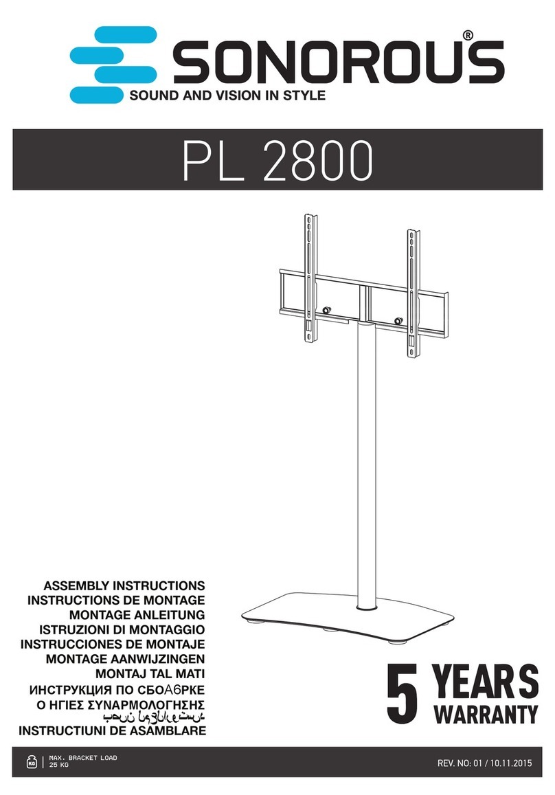 Sonorous PL 2800 Assembly manual