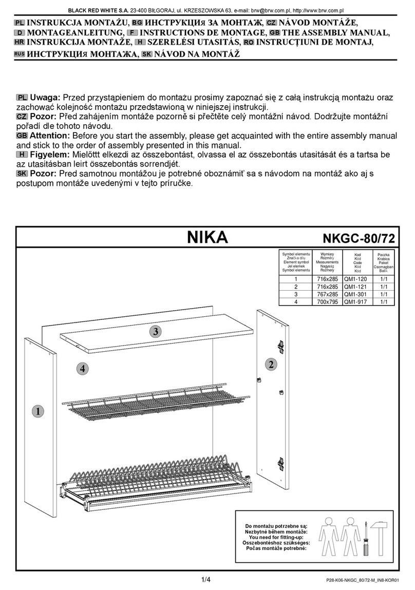 BLACK RED WHITE NIKA NKGC-80/72 User manual