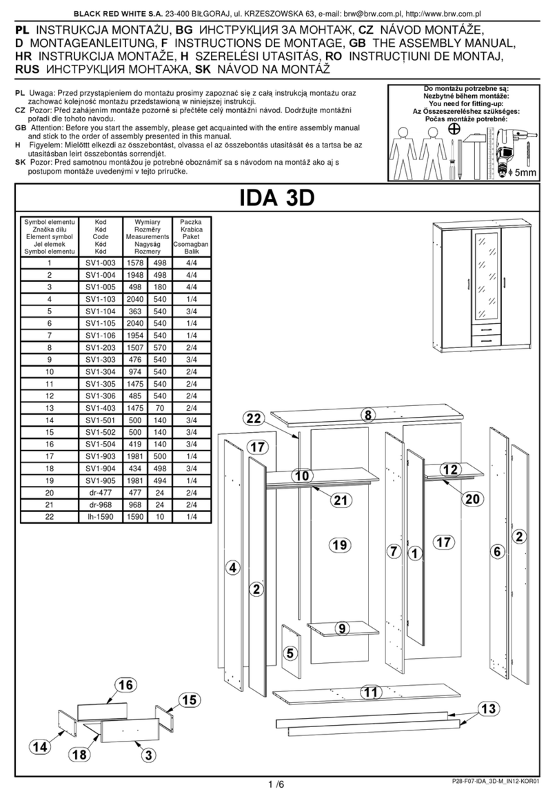BLACK RED WHITE IDA 3D Assembly manual