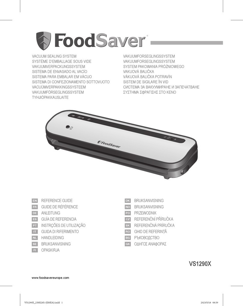 FoodSaver VS1290X reference guide