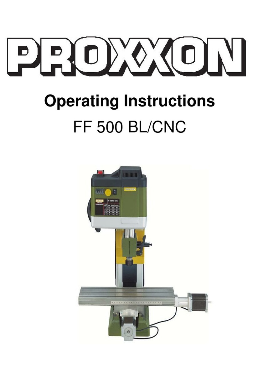 Proxxon FF 500 operating instructions