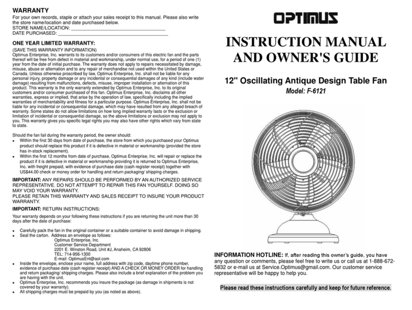 Optimus F-6212A User manual