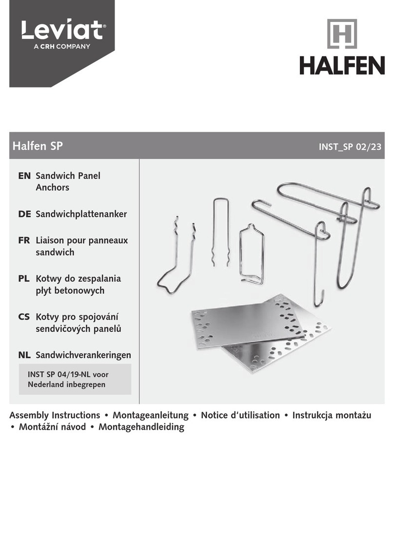 CRH Leviat HALFEN SP Assembly instructions