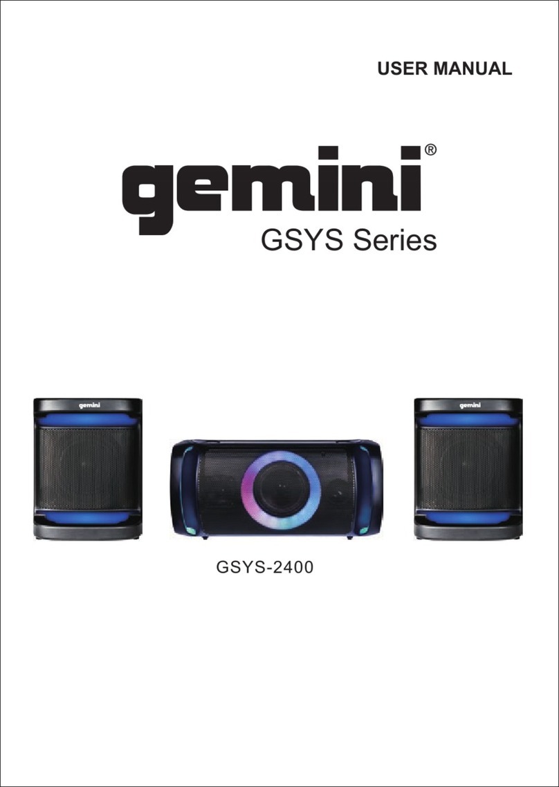 Gemini GSYS Series User manual