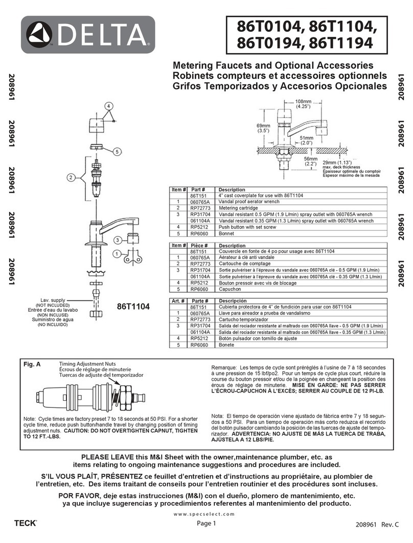 Delta 86T0104 User manual