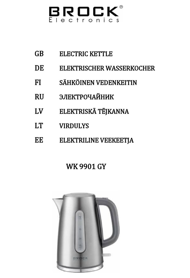 Brock WK 9901 GY User manual