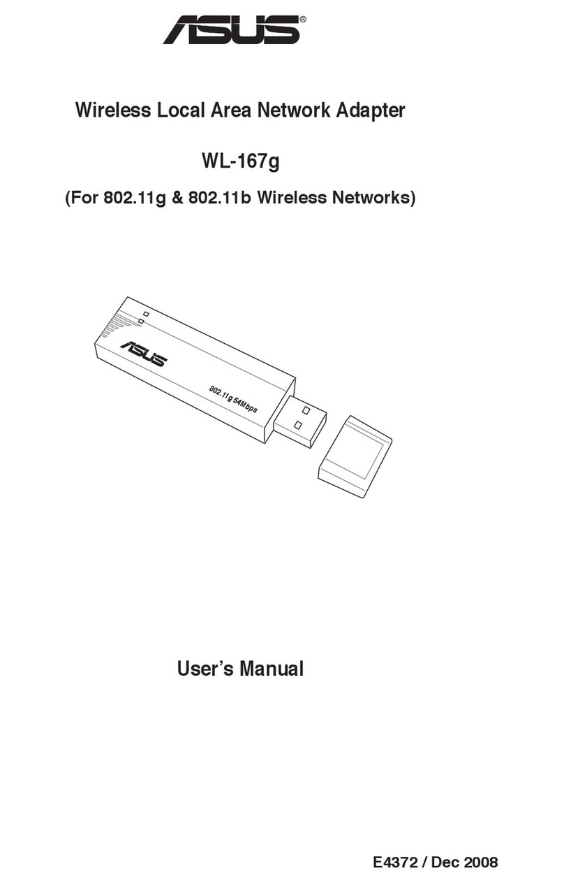 Asus WL 167G User manual