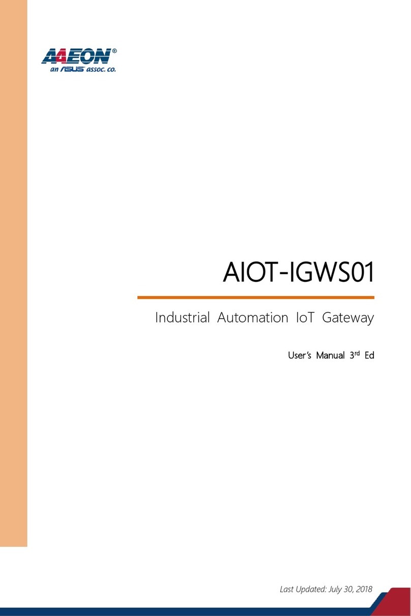 Asus Aaeon AIOT-IGWS01 user manual