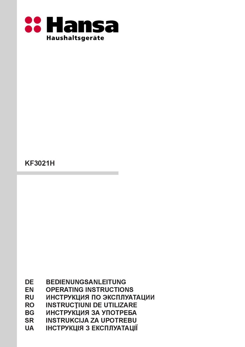 Hansa KF3021H operating instructions