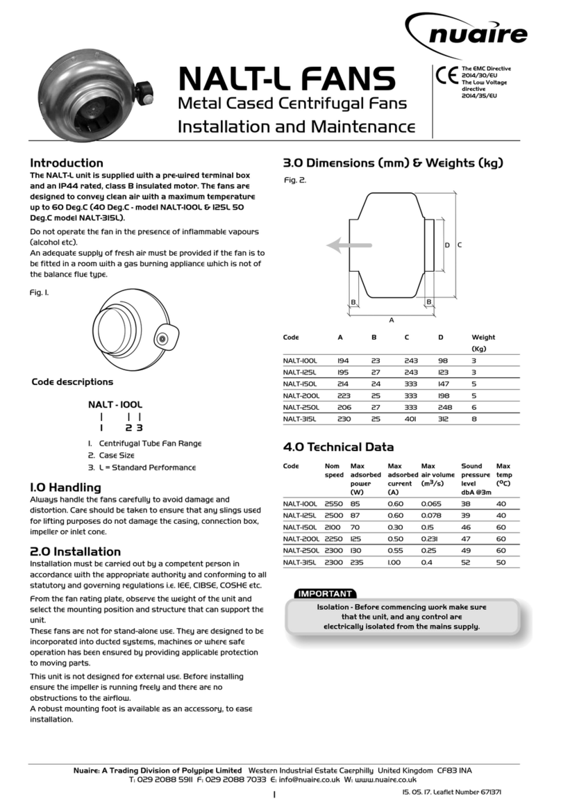 NuAire NALT-L Series Instruction Manual
