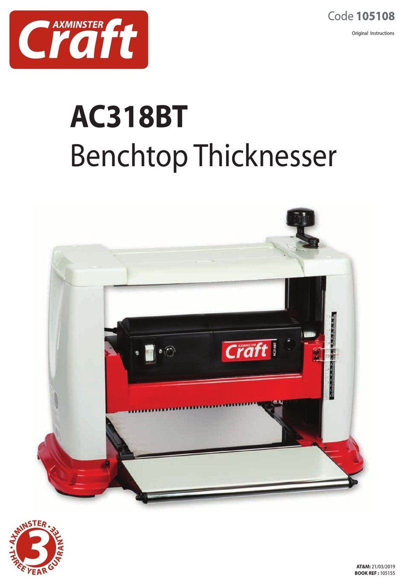 Axminster Craft AC318BT User manual