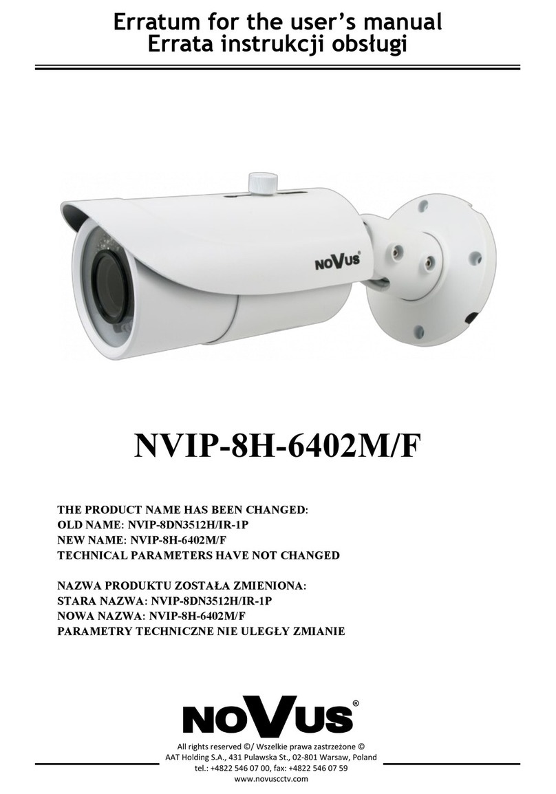 Novus NVIP-8H-6402M/F User manual