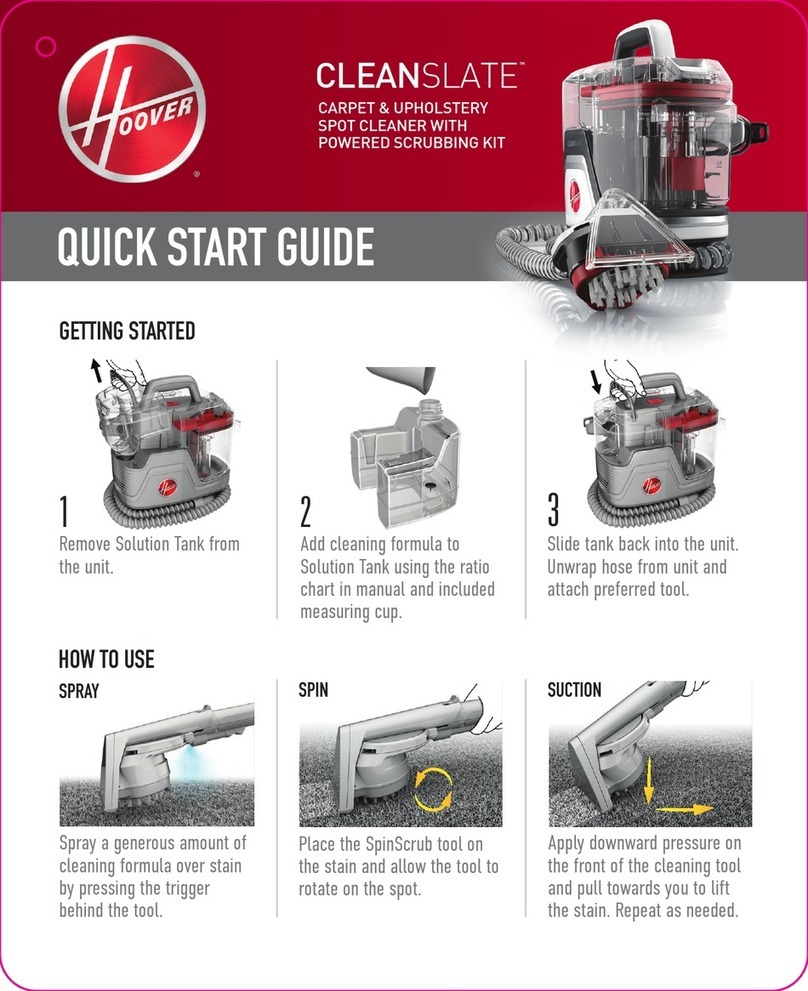 Hoover CLEANSLATE FH14052V User manual