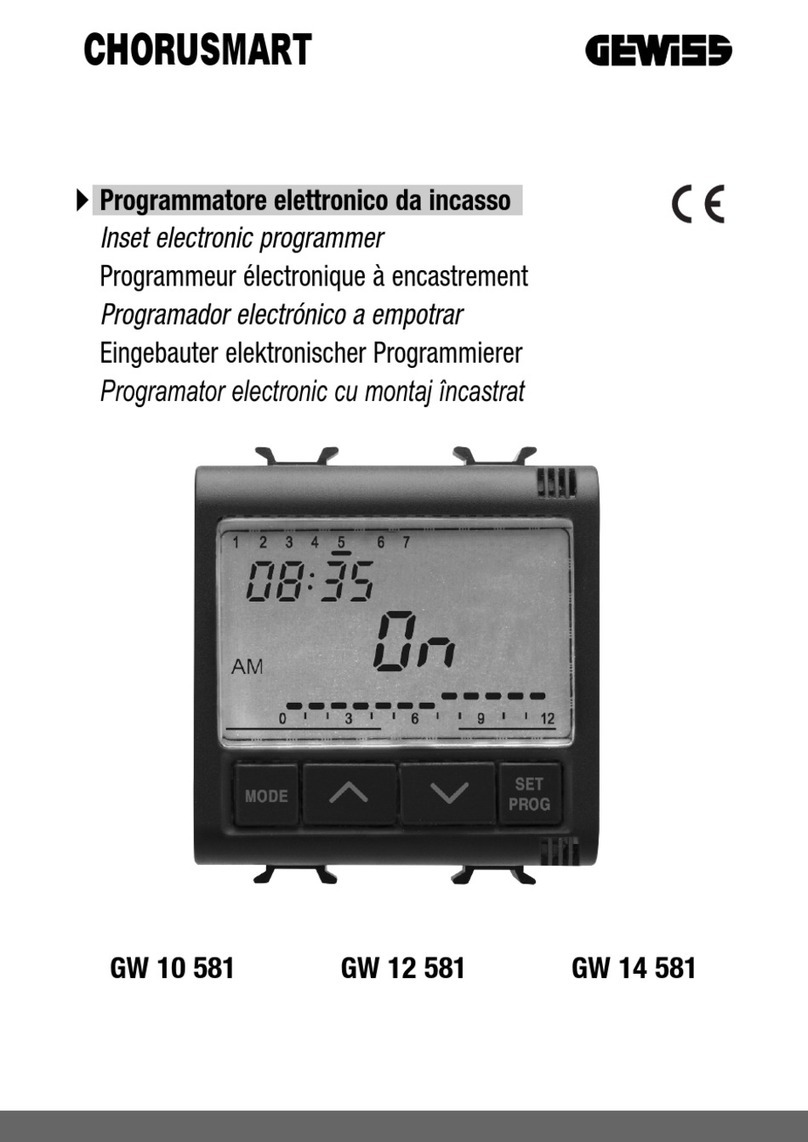 Gewiss CHORUSMART GW 10 581 manual