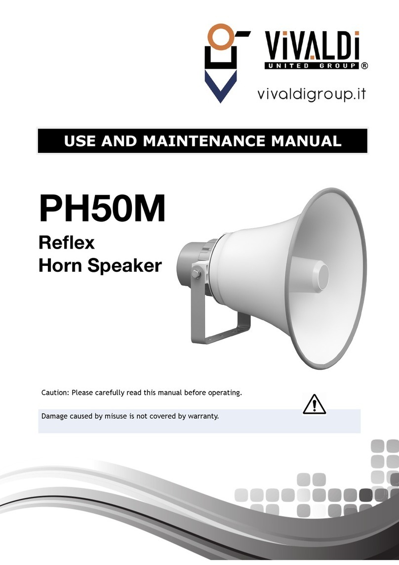 Vivaldi PH50M User manual Vivaldi PH50M User manual
