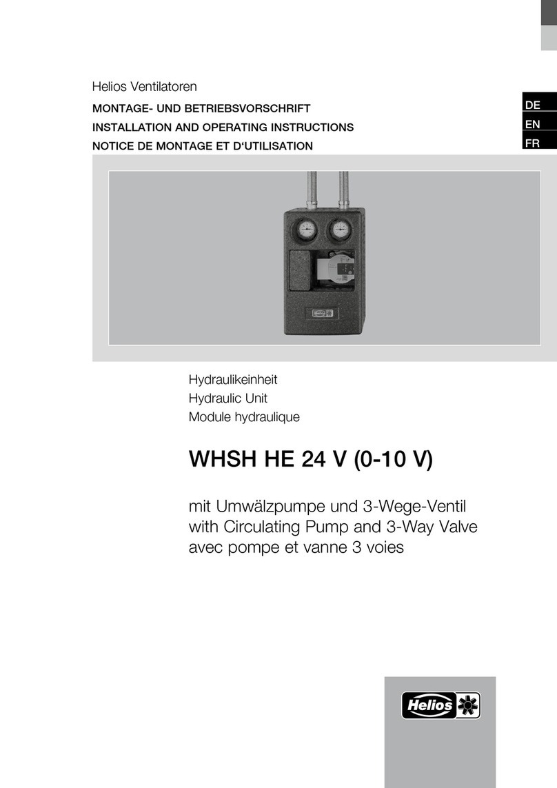 Helios WHSH HE 24 V 0-10 V Installation and operating instructions