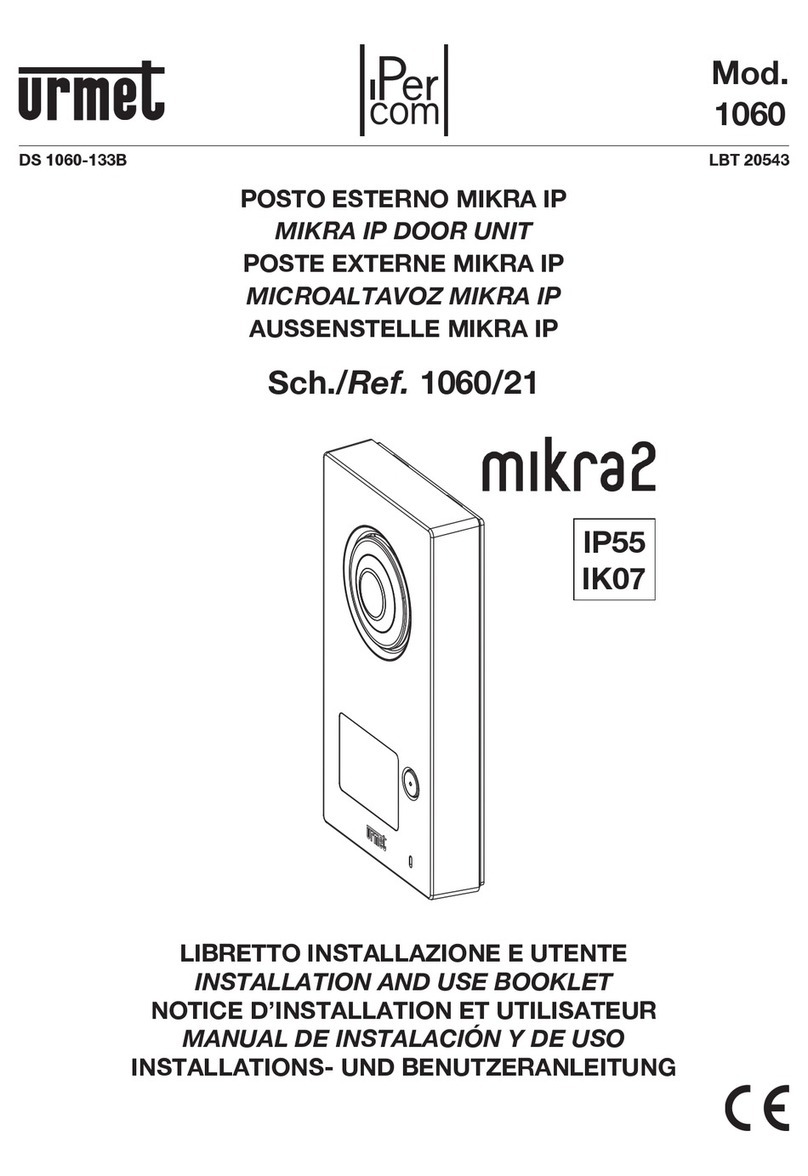 urmet domus mikra2 1060/21 Quick start guide