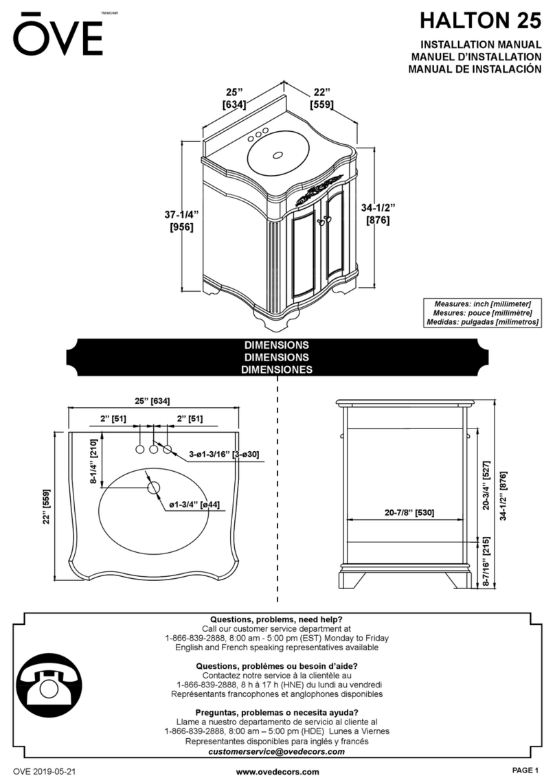 OVE HALTON 25 User manual