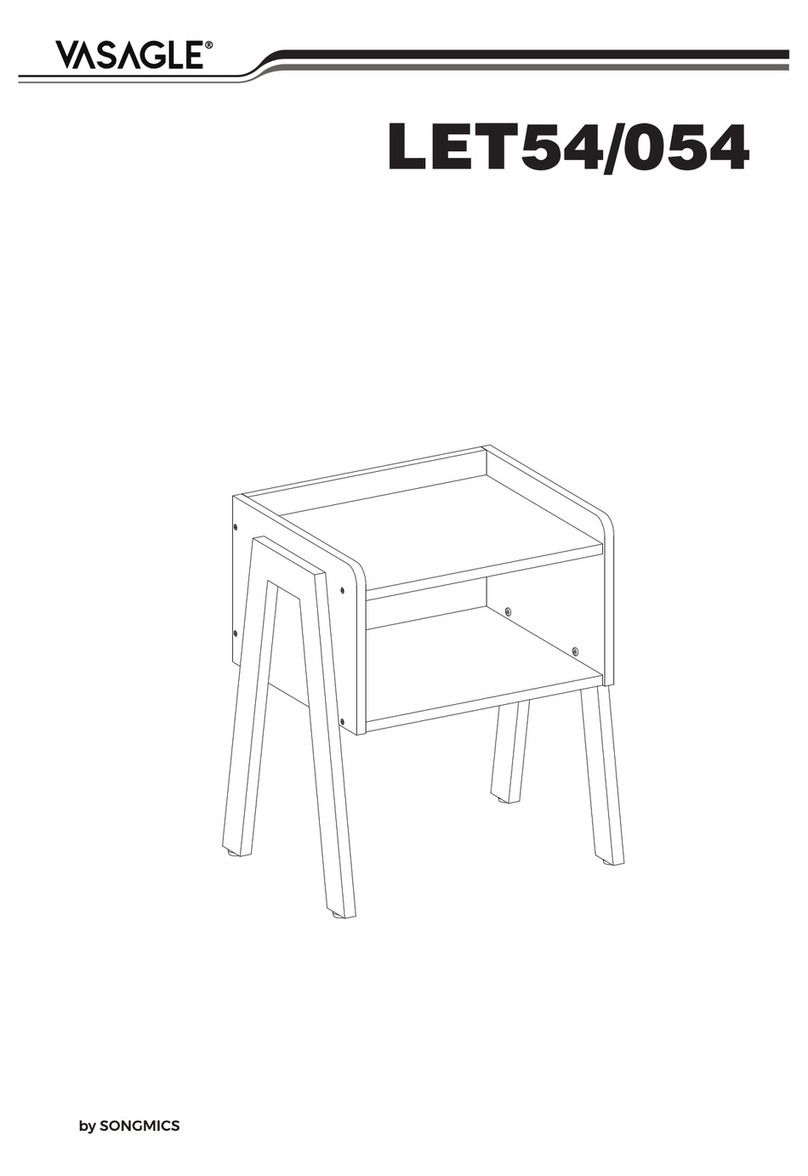 Songmics VASAGLE LET54/054 Assembly instructions Songmics VASAGLE LET54/054 Assembly instructions