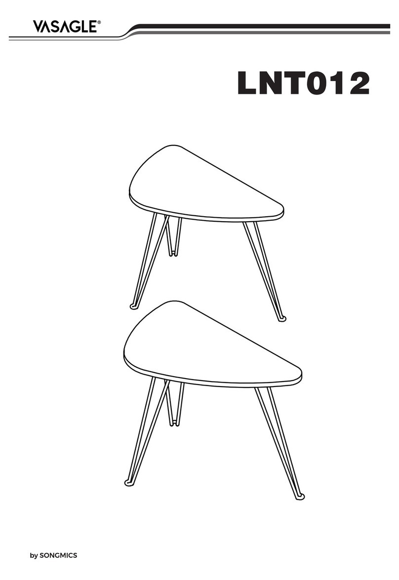 Songmics VASAGLE LNT012 Assembly instructions