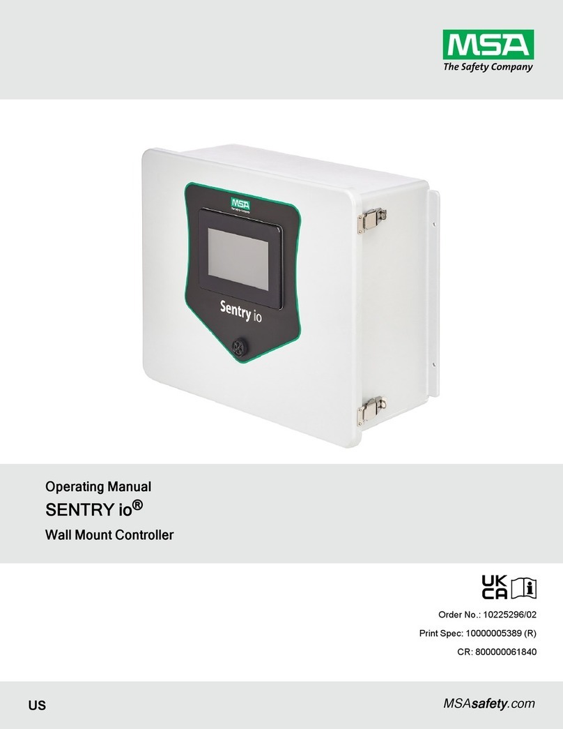 MSA SENTRY io operating manual