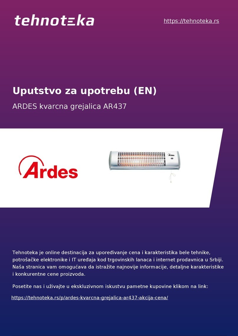 ARDES AR437B Instructions for use