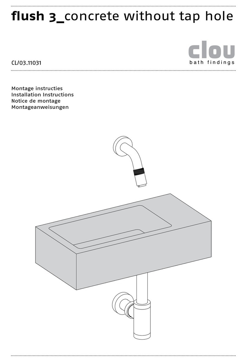Clou flush 3 CL/03.11031 installation instructions