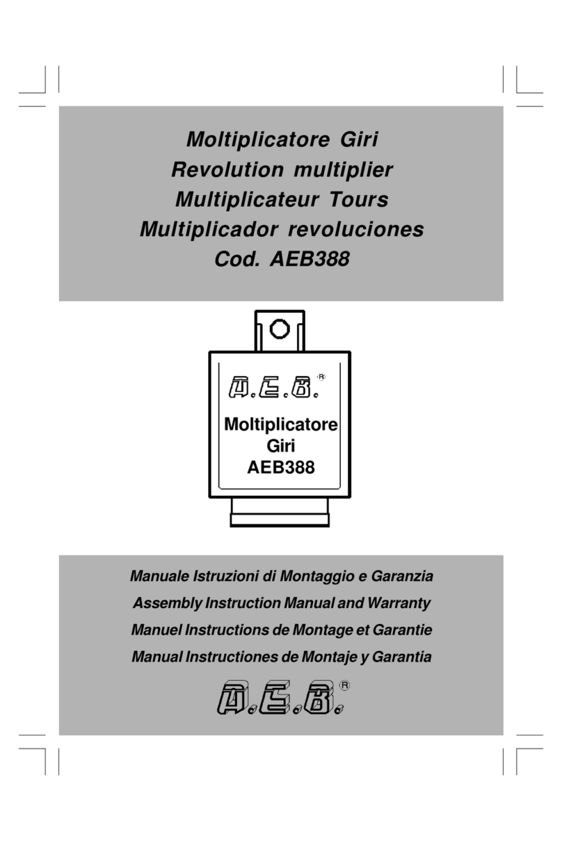 A.E.B. AEB388 Assembly & instruction manual