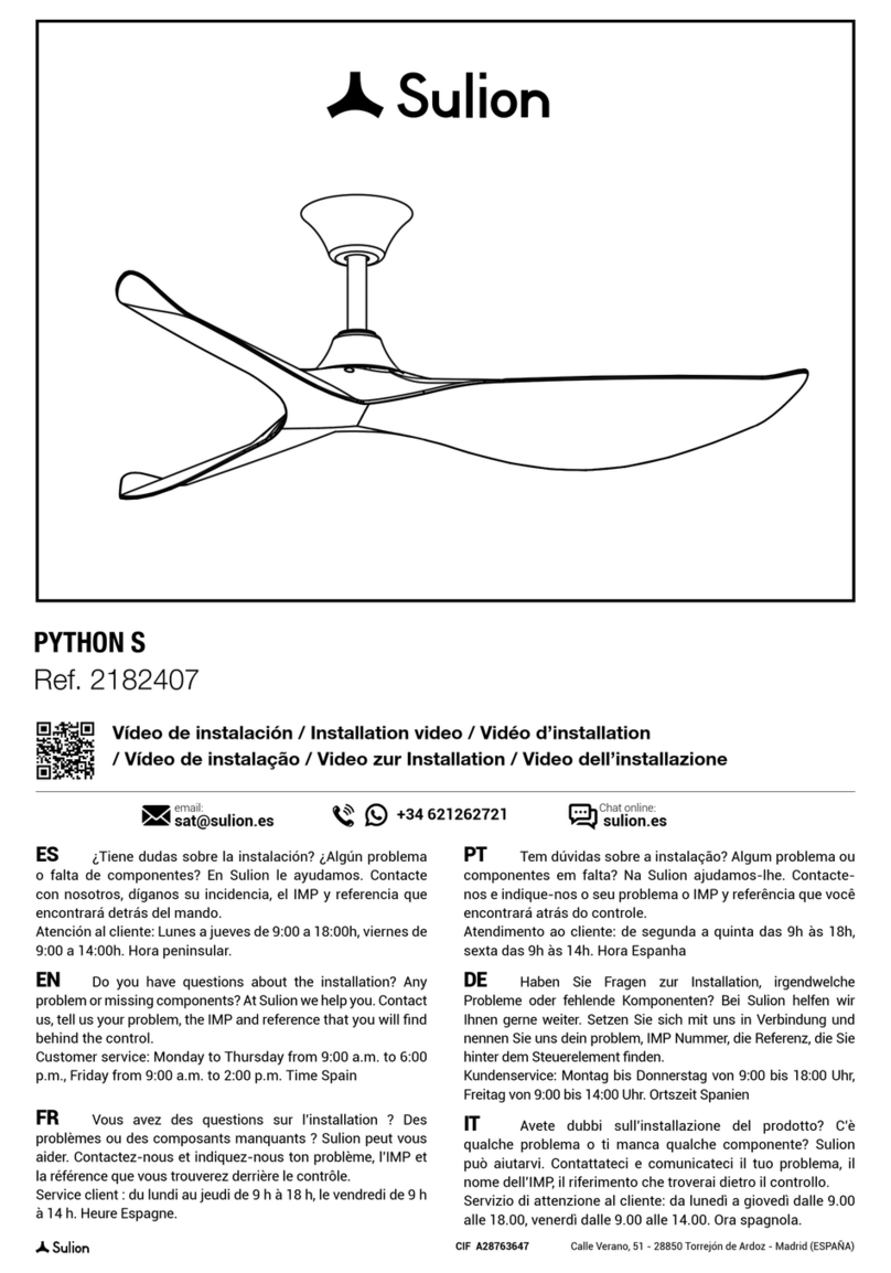 Sulion PYTHON S installation instructions