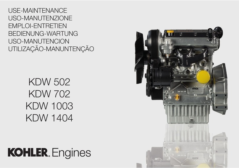 Kohler KDW 502 Parts list manual Kohler KDW 502 Parts list manual