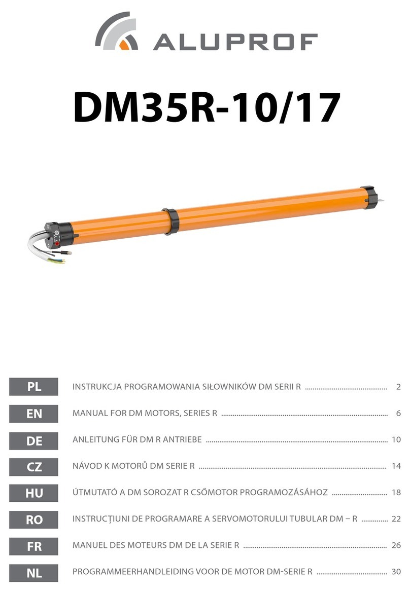 Aluprof DM35R-10/17 User manual Aluprof DM35R-10/17 User manual
