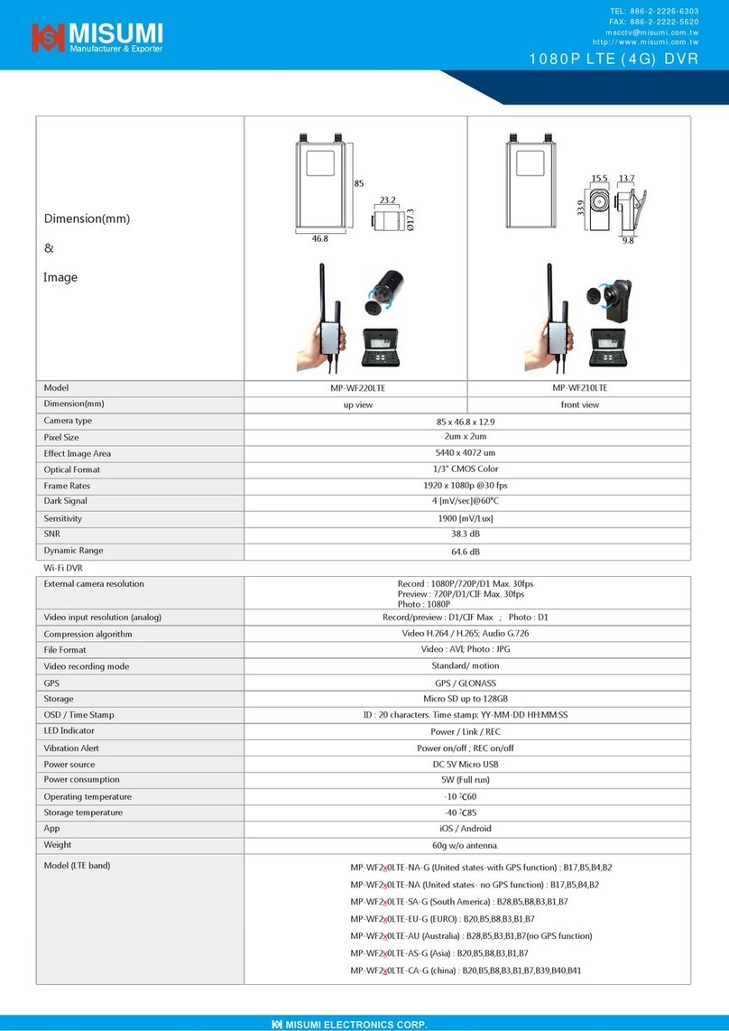 MISUMI MP-WF210LTE manual