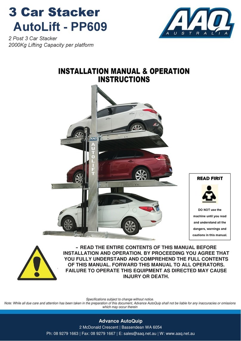 AAQ AutoLift PP609 User manual