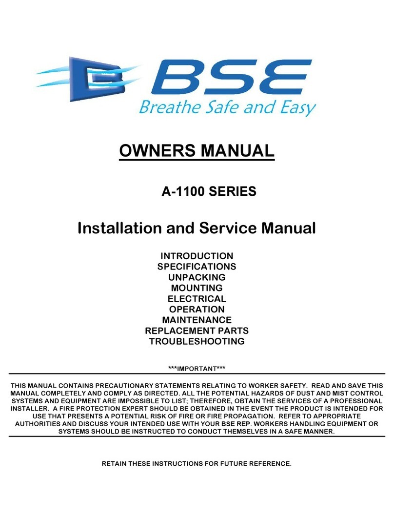 BSE A-1100 Series owner's manual